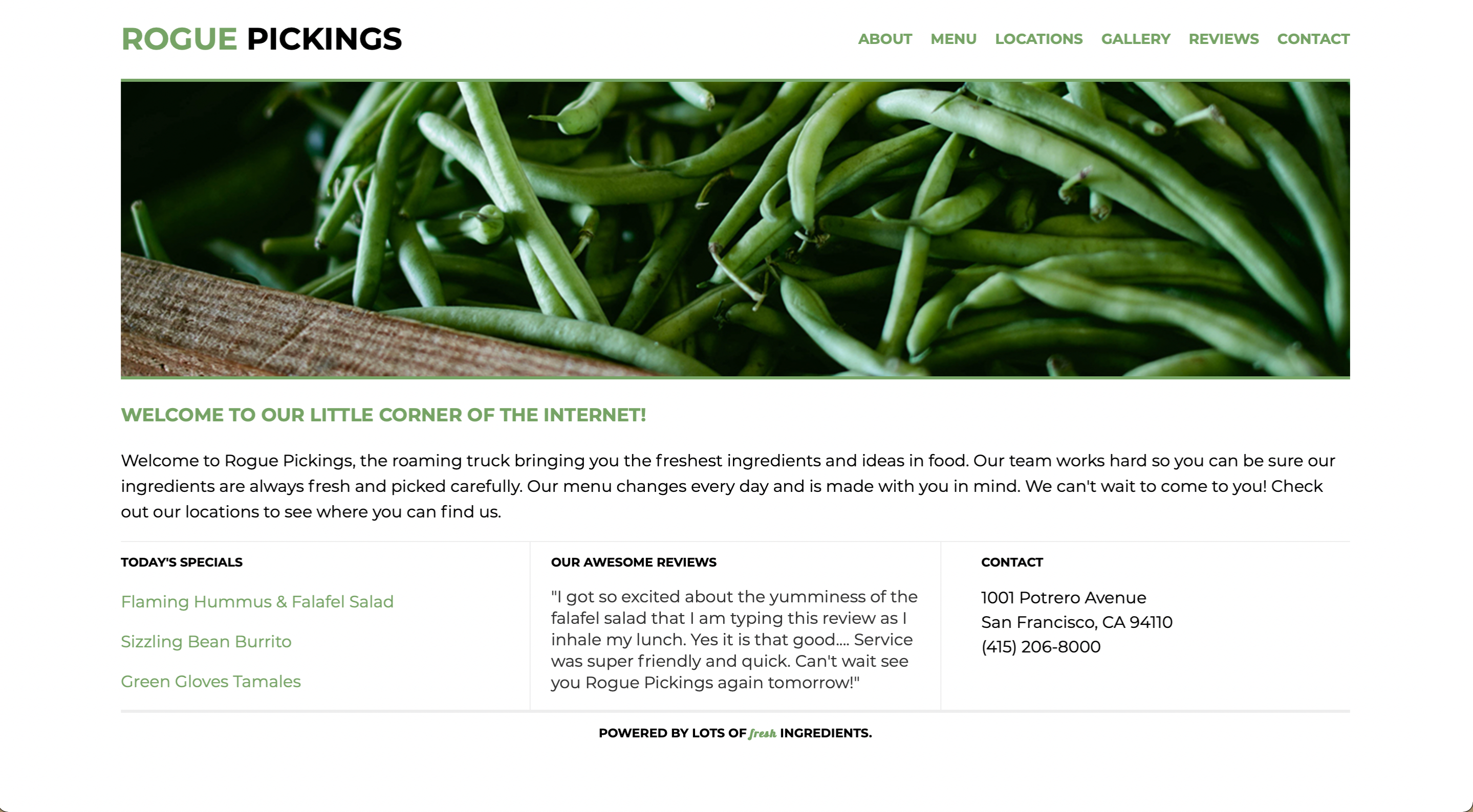 Rogue Pickings webpage