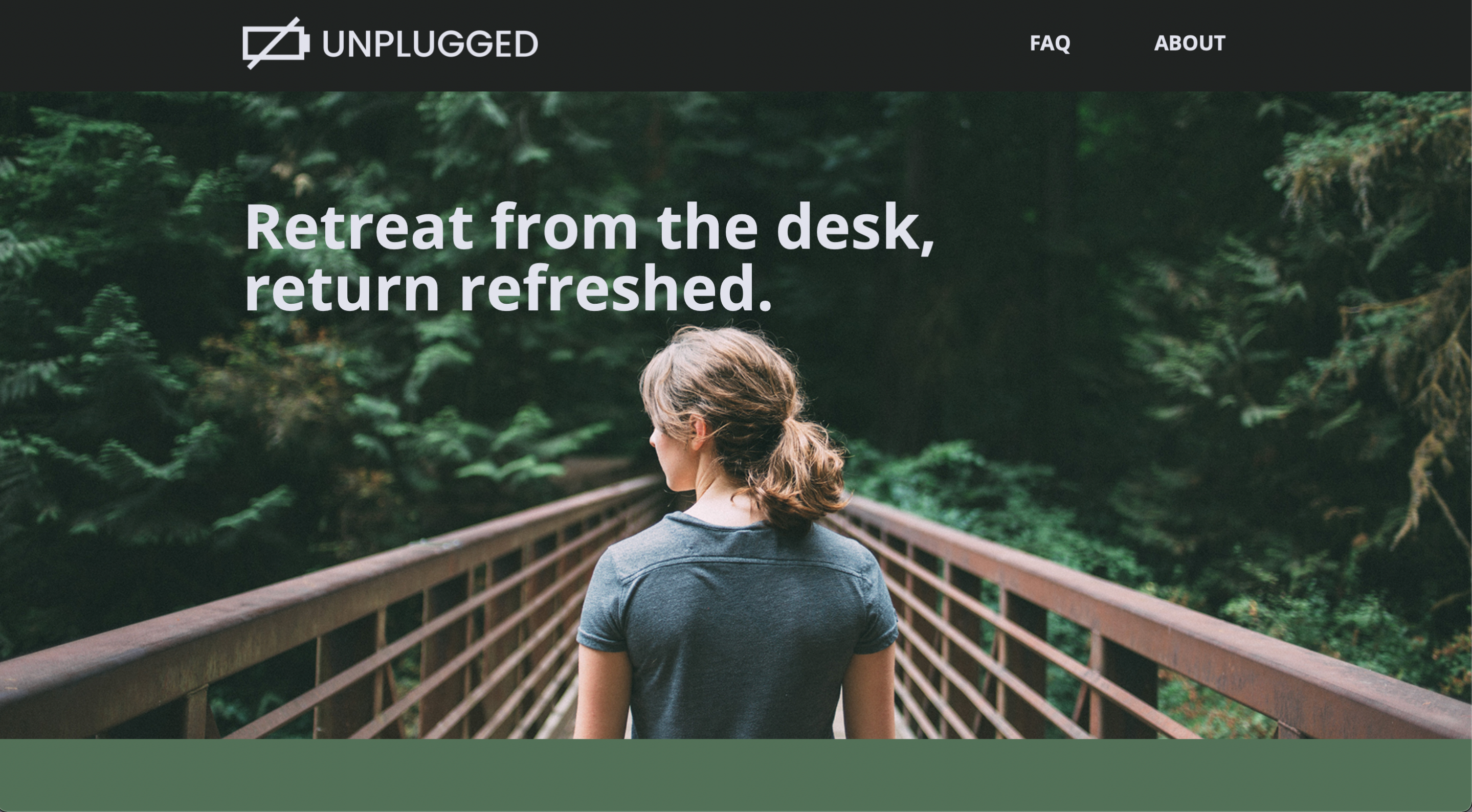 Unplugged webpage